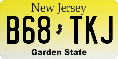 NJ license plate B68TKJ