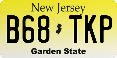 NJ license plate B68TKP