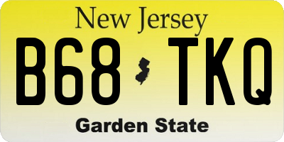 NJ license plate B68TKQ