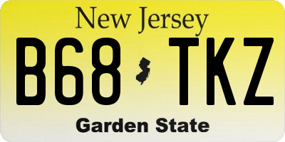 NJ license plate B68TKZ