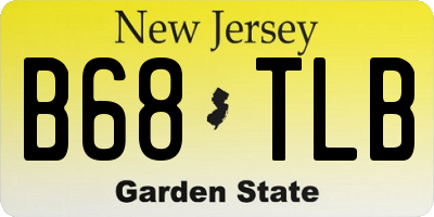 NJ license plate B68TLB