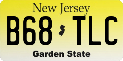 NJ license plate B68TLC