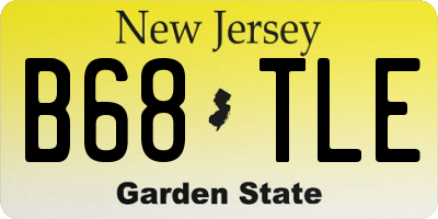 NJ license plate B68TLE