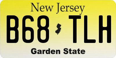 NJ license plate B68TLH