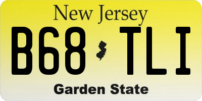 NJ license plate B68TLI