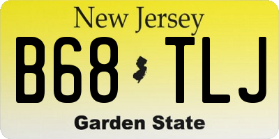 NJ license plate B68TLJ