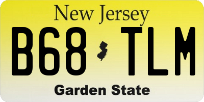 NJ license plate B68TLM