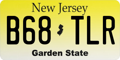 NJ license plate B68TLR