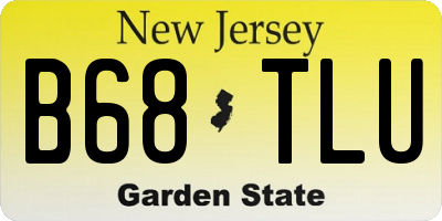NJ license plate B68TLU