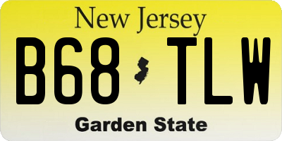 NJ license plate B68TLW