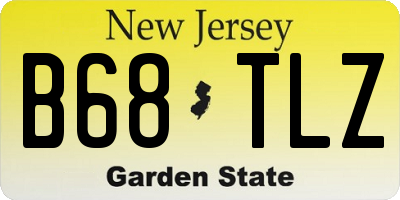 NJ license plate B68TLZ