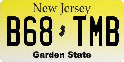 NJ license plate B68TMB