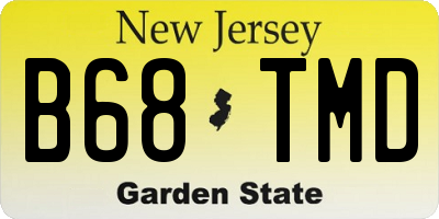 NJ license plate B68TMD