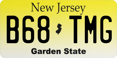 NJ license plate B68TMG