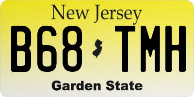 NJ license plate B68TMH