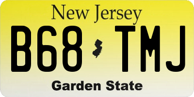 NJ license plate B68TMJ