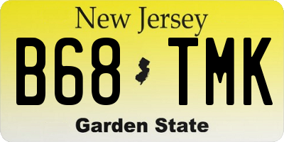 NJ license plate B68TMK
