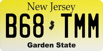 NJ license plate B68TMM