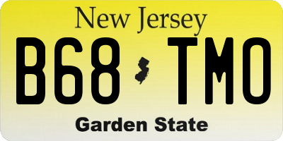NJ license plate B68TMO