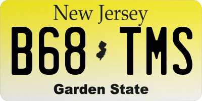 NJ license plate B68TMS