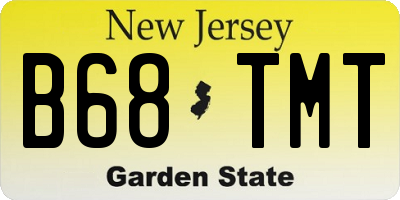 NJ license plate B68TMT