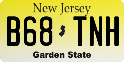 NJ license plate B68TNH