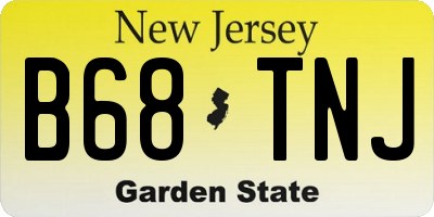 NJ license plate B68TNJ