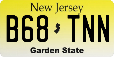 NJ license plate B68TNN