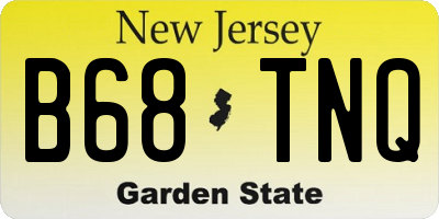 NJ license plate B68TNQ