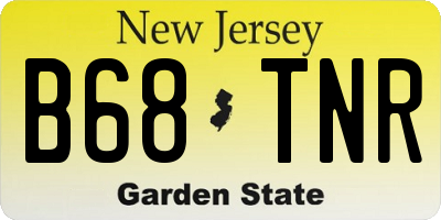 NJ license plate B68TNR