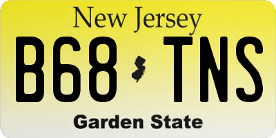 NJ license plate B68TNS