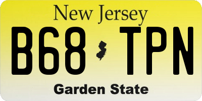 NJ license plate B68TPN