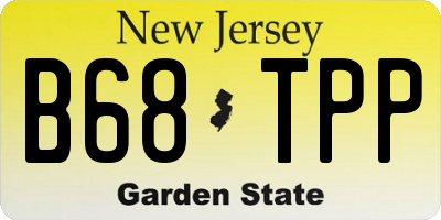 NJ license plate B68TPP