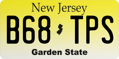 NJ license plate B68TPS