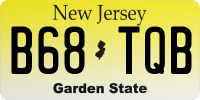 NJ license plate B68TQB
