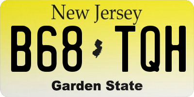NJ license plate B68TQH