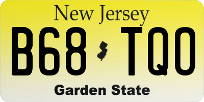 NJ license plate B68TQO
