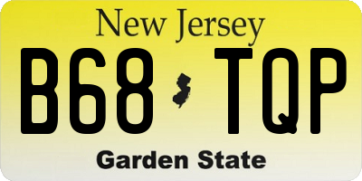 NJ license plate B68TQP