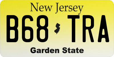 NJ license plate B68TRA