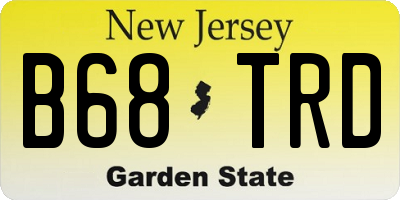 NJ license plate B68TRD