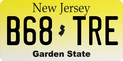 NJ license plate B68TRE