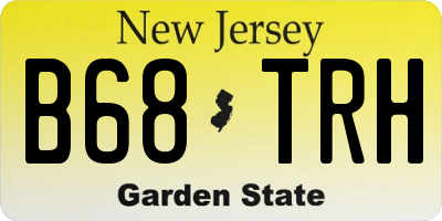 NJ license plate B68TRH
