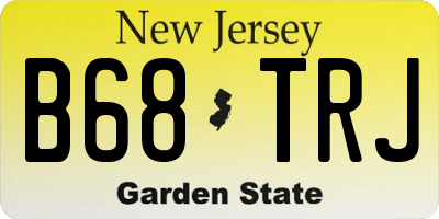 NJ license plate B68TRJ