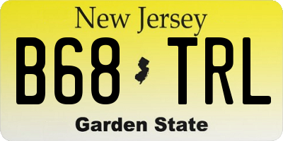 NJ license plate B68TRL
