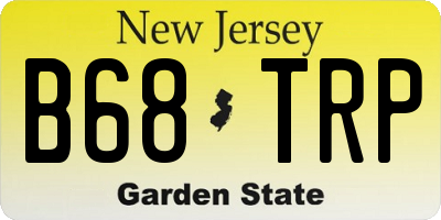 NJ license plate B68TRP