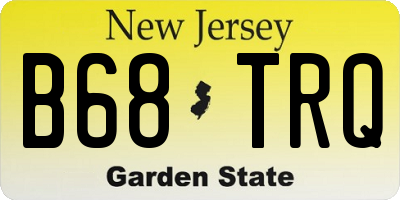 NJ license plate B68TRQ