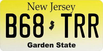 NJ license plate B68TRR