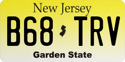 NJ license plate B68TRV