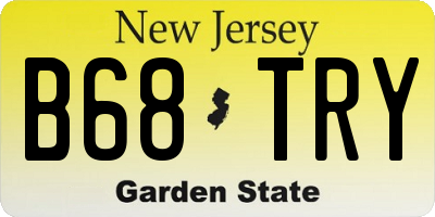 NJ license plate B68TRY