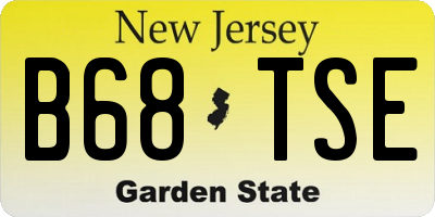 NJ license plate B68TSE
